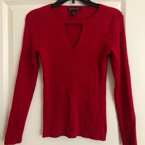 INC red sweater